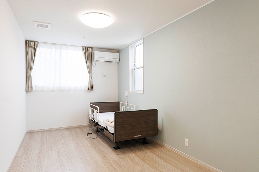 居室の壁は各部屋によって色味が違います